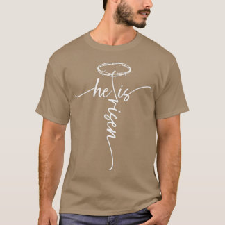 彼はキリスト教信仰のキリスト教徒を越えて生まれた Tシャツ