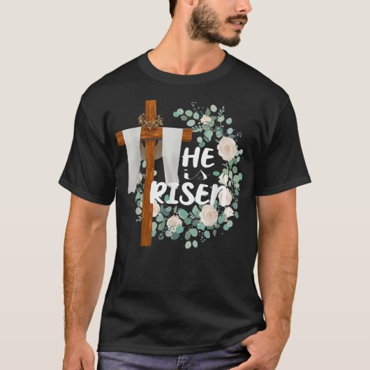 彼はキリスト教復興主義者イエスTシャツを身につけた Tシャツ (正面)