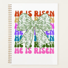 彼はクロス復活祭のフローラコケット弓を復活させた プランナー手帳