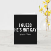 彼はゲイグルームクルーバチュラーパーティStaではない カード (黄色い花)