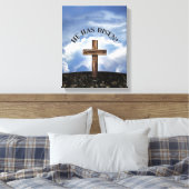 彼はゴツゴツした十字の空を昇った キャンバスプリント (インサイチュ (寝室))