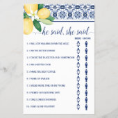 彼はシャワーのゲ地中海のームカードと言った チラシ (正面)