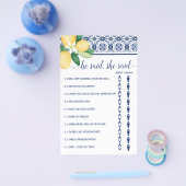 彼はシャワーのゲ地中海のームカードと言った チラシ (シングル)