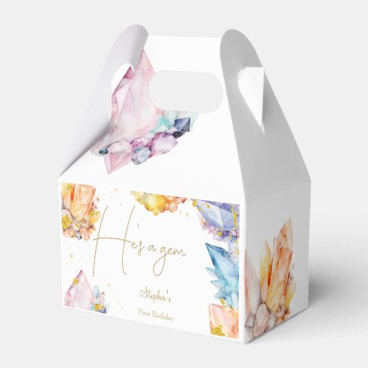 彼はジェム誕生日クリスタルスボーイの水色だ フェイバーボックス (裏面サイド)