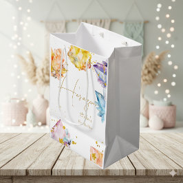 彼はジェム誕生日クリスタルスボーイの水色だ ミディアムペーパーバッグ