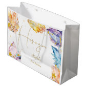 彼はジェム誕生日クリスタルスボーイの水色だ ラージペーパーバッグ (正面アングル)