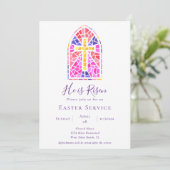 彼はステンドグラス教会のイースターサービスを復活させた 招待状 (スタンド正面)