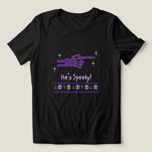 "彼はスプーキー!" おそろいハロウィンTシャツ トライブレンドTシャツ (デザイン正面)
