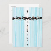 彼はトゲの冠を登って十字架で復活した シーズンポストカード (正面/裏面)