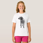彼はハートを毛皮に着ている Tシャツ (正面フル)