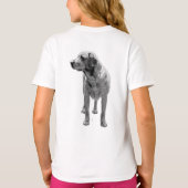 彼はハートを毛皮に着ている Tシャツ (裏面)