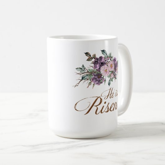 彼はバイブル・フローラ・マグと共に生まれ変わった コーヒーマグカップ (正面右)