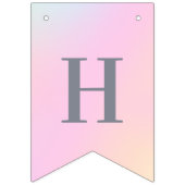 彼はパステル·イースター·デコールの旗をまく バンティングフラッグ (第3の旗)