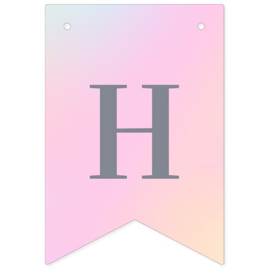 彼はパステル·イースター·デコールの旗をまく バンティングフラッグ (第3の旗)