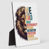 彼はパパである：強さ、導き、愛 フォトプラーク (側面)