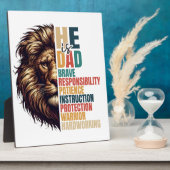 彼はパパである：強さ、導き、愛 フォトプラーク (側面)