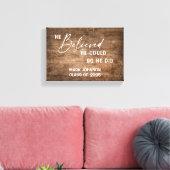 彼はパーソナライズされた信じギフトのキャンバスを卒業した キャンバスプリント (インサイチュ (リビング))