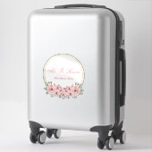 彼はピンクのイースターフローラのシールを復活させた シール (スーツケース)