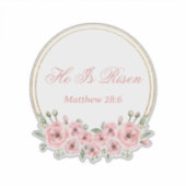 彼はピンクのイースターフローラのシールを復活させた シール (正面)