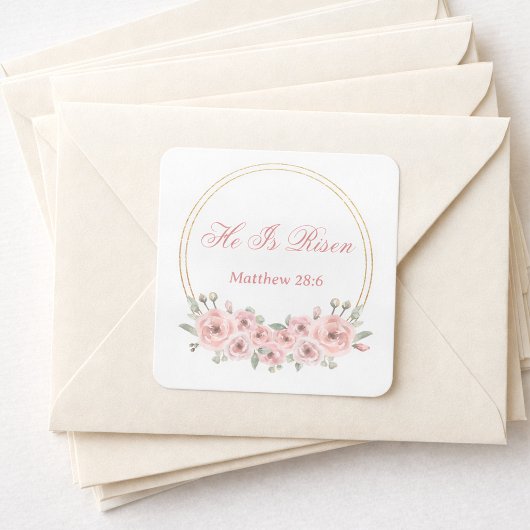 彼はピンクの金ゴールドフローライースターのシールを復活した スクエアシール