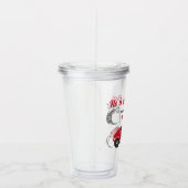 彼はファーストワンフェスティバルレッドレースカー誕生日 アクリルタンブラー (右)