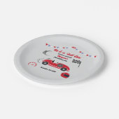 彼はファーストワンフェスティバルレッドレースカー誕生日 ペーパープレート (アングル)