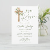 彼はフローラクロス教会の復活祭の日曜日に復活した 招待状 (スタンド正面)