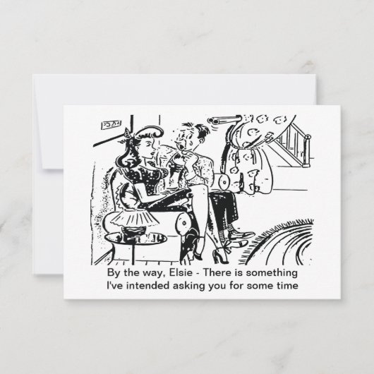 彼はプロポーズした、面白い セーブザデート (正面)