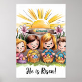 彼はボホクリスチャン子供部屋ウォールアートプリント ポスター (正面)