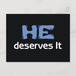 彼はポストカードに値する ポストカード