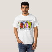 彼はマイクロフォンを持つ自由主義者です Tシャツ (正面フル)