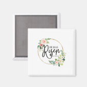 彼はマタイ286フローラクリスチャン・イースター・ダを復活させた マグネット (正面/裏面)