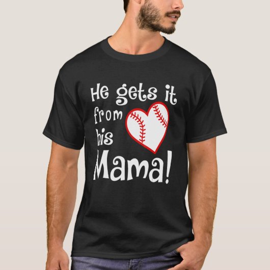 彼はママから貰う Tシャツ (正面)