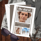 彼はミニマルシンプル主義のGreige卒業した 案内状