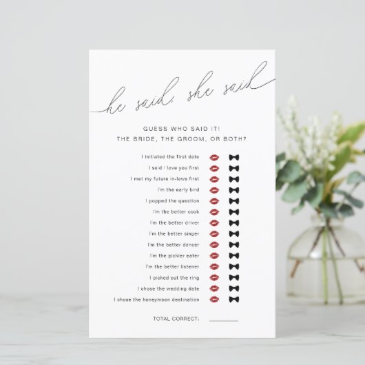 彼はモダン彼女はブライダルシャワーゲームと言った (スタンド正面)