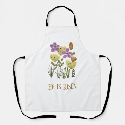 彼はモダン復活祭のフローラを起こした エプロン (正面)