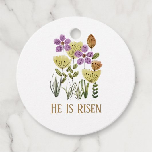 彼はモダン復活祭のフローラを起こした フェイバータグ (正面)