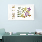 彼はモダン復活祭のフローラを起こした 横断幕 (トレードショー)