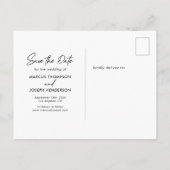 彼はモダンYes写真は日付を保存すると言った 案内ポストカード (裏面)