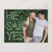 彼はモダンYes写真は日付を保存すると言った 案内ポストカード (正面)