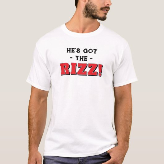 彼はリズがあるスラング Tシャツ (正面)