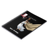 彼はリズンイエスおもしろいのバスケッ遊トボールレトロ ノートブック (左側)