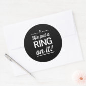 彼はリングや輪を! ラウンドシール (封筒)