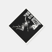 彼はリージンおもしろいイエスバスケットボールイースターの日だ スタンダードカクテルナプキン (角)