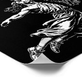 彼はリージンおもしろいイエズバスケミームタンクトップ ポスター (角)