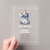 彼はワイルド・ワンの誕生日だ アクリル招待状 (インサイチュ (ポータブル))