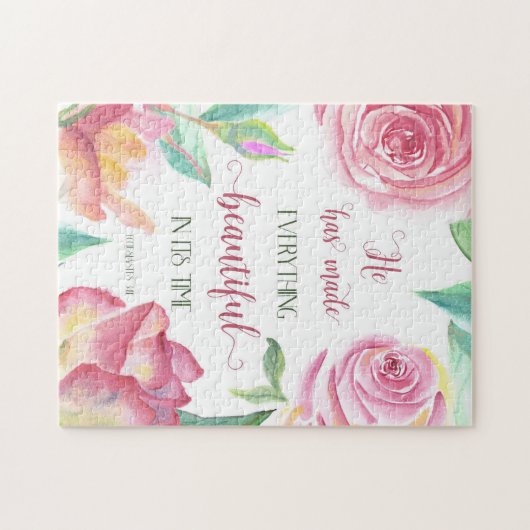 彼は万物を美しい教会に作った3:11 ジグソーパズル (横)