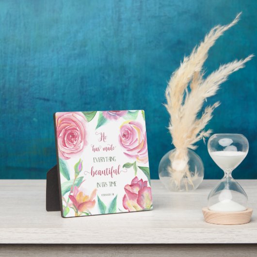 彼は万物を美しい教会に作った3:11 フォトプラーク (インサイチュ)