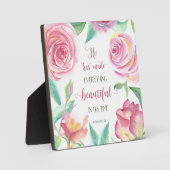 彼は万物を美しい教会に作った3:11 フォトプラーク (正面)