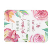 彼は万物を美しい教会に作った3:11 マグネット (横)